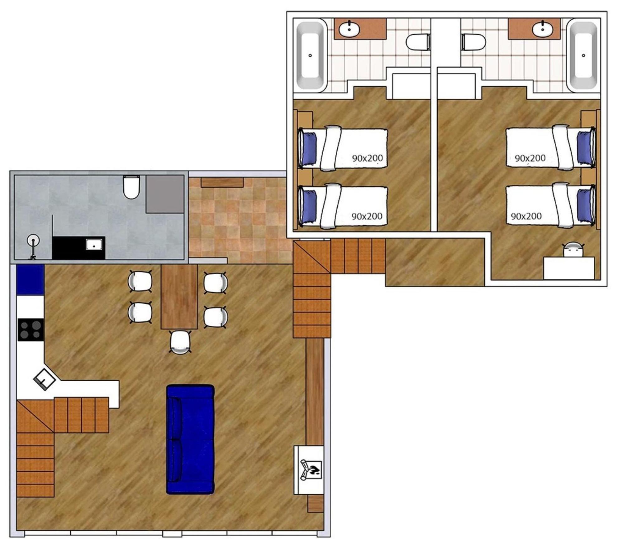 George Snow Apartments In New Gudauri - Fireplace, 50M To Gondola Lift Luaran gambar